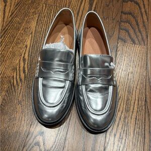 Women’s Madewell Silver Loafers